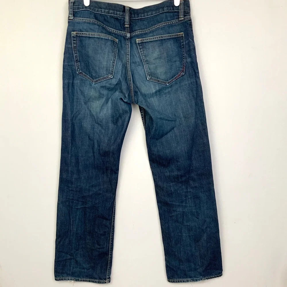 Banana Republic Men's Sz 32x32 Straight Leg Blue Jeans 100% Cotton Casual